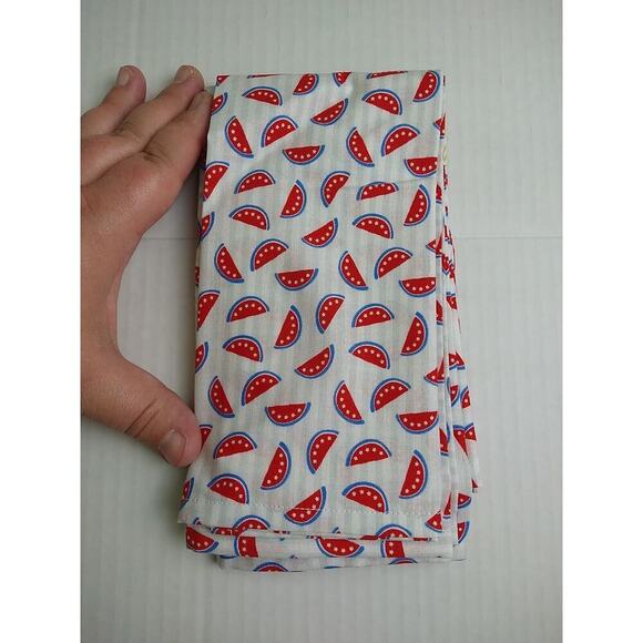 Watermelon 100 Cotton Handmade Napkins 4 Pack - Picture 2 of 6